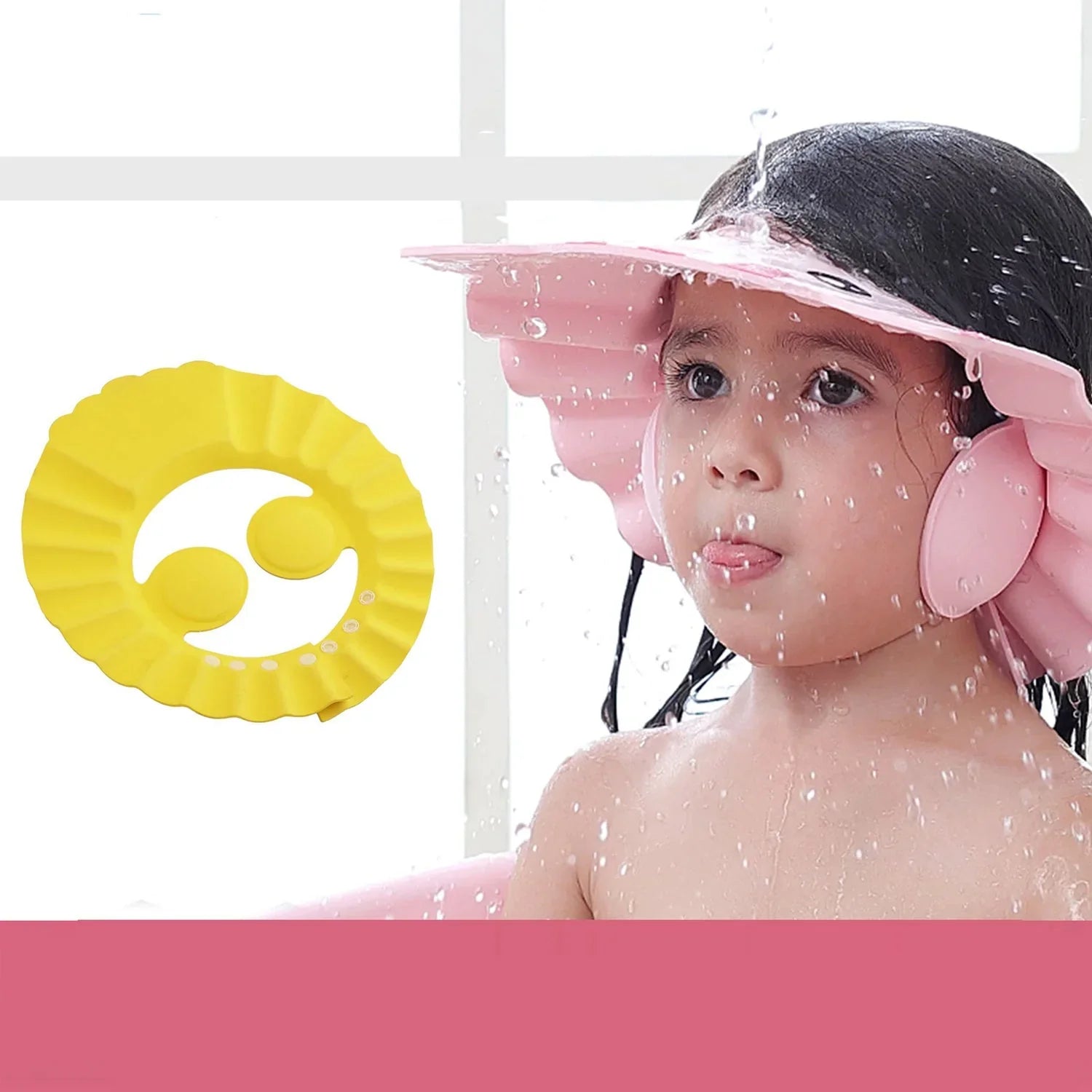 0378B Adjustable Safe Soft Bathing Baby Shower Hair Wash Cap for Children, Baby Bath Cap Shower Protection for Eyes and Ear, 0378B Adjustable Safe Soft Bathing Baby Shower Hair Wash Cap for Children, Baby Bath Cap Shower Protection for Eyes and Ear,